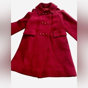Vintage textured red coat